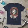 Magic Maker Hairstylist Unicorn unique graphic design printed on comfortable cotton t-shirt
