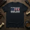 Make America Wag Again Vote Dogs 2020 Because Humans Suck t-shirt with patriotic VOTE graphic