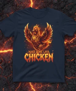 MAKE SOME LAVA, CHICKEN stylish graphic design printed on comfortable cotton t-shirt