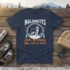 Malamutes make me happy You not so much funny dog quote t-shirt design with Malamute dog illustration