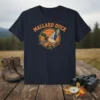Mallard Duck T-Shirt with vintage-style graphic and text, ideal for hunters and bird watchers