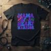 Mama Of A Heart Warrior t-shirt design with retro groovy font and heartbeat graphic