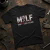 Man I Love Felons T-Shirt featuring a piston graphic and distressed text for mechanics and car lovers