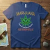 Marijuana leaf graphic with text "Because my friends just aren't that funny" and "Lake Havasu City, AZ" on a blue