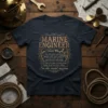 MARINE ENGINEER (noun) ???? text design featuring unique typography on quality t-shirt