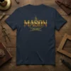 MASON Est. 1823 T-Shirt with golden emblem and founding year