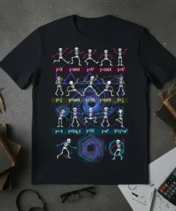 y=X y=sinX y=X² y=cosX text design featuring creative typography on quality t-shirt