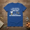 I Had A Hen Who Could Count Her Own Eggs She Was A Mathemachicken funny chicken math pun t-shirt design