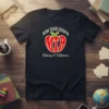 Navy t-shirt with red apple graphic and "Medina Teachers Association MTA Making A Difference" text
