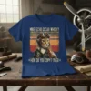 T-shirt design featuring a cat pilot wearing aviator gear and holding a microphone, with the text "MIKE ECHO OSCAR WHISKY