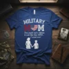 MILITARY MOM Some people text design featuring eye-catching typography on quality t-shirt