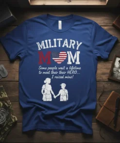 MILITARY MOM Some people text design featuring eye-catching typography on quality t-shirt
