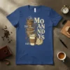 Mo AND NYS Coffee T-Shirt design featuring three coffee cups labeled Tall, Grande, and Venti, with stylized text