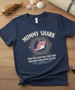 Mommy Shark Doo Doo text design featuring bold typography on quality t-shirt