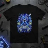 Money Bear Lightning T-Shirt with aggressive blue bear holding cash and surrounded by blue lightning