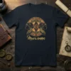 Moors Empire T-Shirt featuring a regal circular design with two profiles and the text "Moors empire"