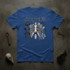 Morgue Life skeleton rib cage t-shirt with gothic roses, dark aesthetic apparel