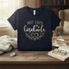 Most-Loved Bisabuela t-shirt with gold script text and floral heart graphic