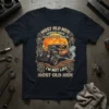 T-shirt design with text "Most Old Men Would Have Given Up By Now I'm Not Like Most Old Men" and