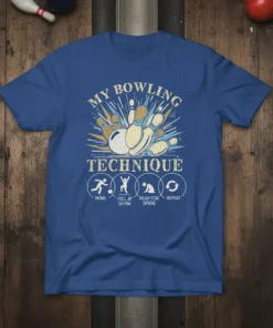 MY BOWLING TECHNIQUE BOWL text design featuring unique typography on quality t-shirt