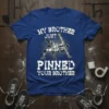 T-shirt with "My Brother Just Pinned Your Brother" text and wrestling graphic
