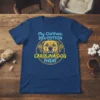 My Clothes: 30% COTTON CAROLINA DOG HAIR t-shirt design with a golden dog face graphic