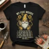 MY FIVE MOODS 1. text design featuring eye-catching typography on quality t-shirt