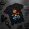 My Heart Belongs To Dumbbell eye-catching graphic design printed on comfortable cotton t-shirt