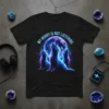 Wolf pack howling at the moon design with the text "My Hobby Is Not Listening" on a black t-shirt