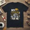 Graduation t-shirt with "My Mommy Did It And She Did It For Me" text and graduation cap graphic