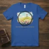 Christian t-shirt with text "My Sin Was Great His Love Was Greater John 3:16" and a watercolor cross on a