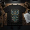Mystical Phoenix Eye stylish graphic design printed on comfortable cotton t-shirt