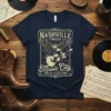 Nashville Tennessee Music City Home of the Six-String t-shirt design with eagle and guitar graphic