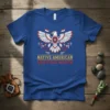 Native American Heritage Month t-shirt design featuring a stylized eagle and cultural patterns