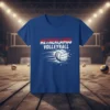 Netherlands Volleyball T-Shirt with Dutch flag colors and a fast-moving volleyball graphic