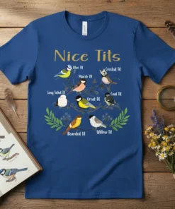 Nice Tits Birdwatcher Shirt stylish graphic design printed on comfortable cotton t-shirt