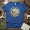 Nigerian Dwarf Goat t-shirt with text "There is Always Room for One More" and a group of goats in a