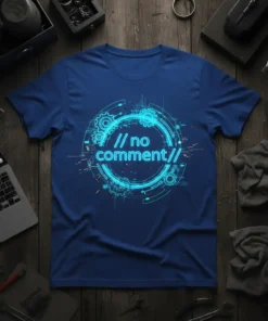 // no comment// bold graphic design printed on comfortable cotton t-shirt