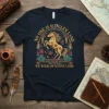 No One Is Ilitglen Land We Walk On Native Land text with a golden horse and floral Native American inspired