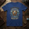 No Weapon Formed Against Me Shall Prosper Isaiah 54:17 T-Shirt featuring crossed axes and a shield graphic