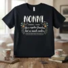 Black t-shirt with "NONNI. /nonni/ - noun. 1. like a regular Grandma, but so much cooler. [See also: Best friend