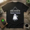 T-shirt with "Normal Distribution Paranormal Distribution" text and a ghost graphic, representing statistical humor