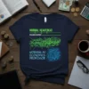 Normal Heartbeat Deceased Heartbeat Working As Economics Professor t-shirt with circuit board graphic and tangled lines