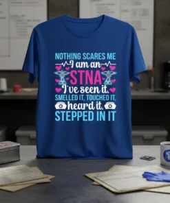 NOTHING SCARES ME I text design featuring eye-catching typography on quality t-shirt