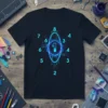Numerology One Symbol Design unique graphic design printed on comfortable cotton t-shirt