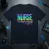 Nurse Endoscopy T-Shirt with colorful typography and circuit board design, perfect for medical professionals
