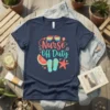 Nurse Off Duty T-Shirt with rainbow sunglasses, watermelon, and flip-flops graphic