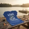 O - Fish - Ally Retired See You At The Lake t-shirt with a bass fish graphic and fishing lure