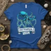 Octopus Life t-shirt design featuring a blue octopus and nautical banner with anchors