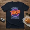 Official Torta Pounder neon graphic t-shirt with circuit board design and vibrant pink and blue lights